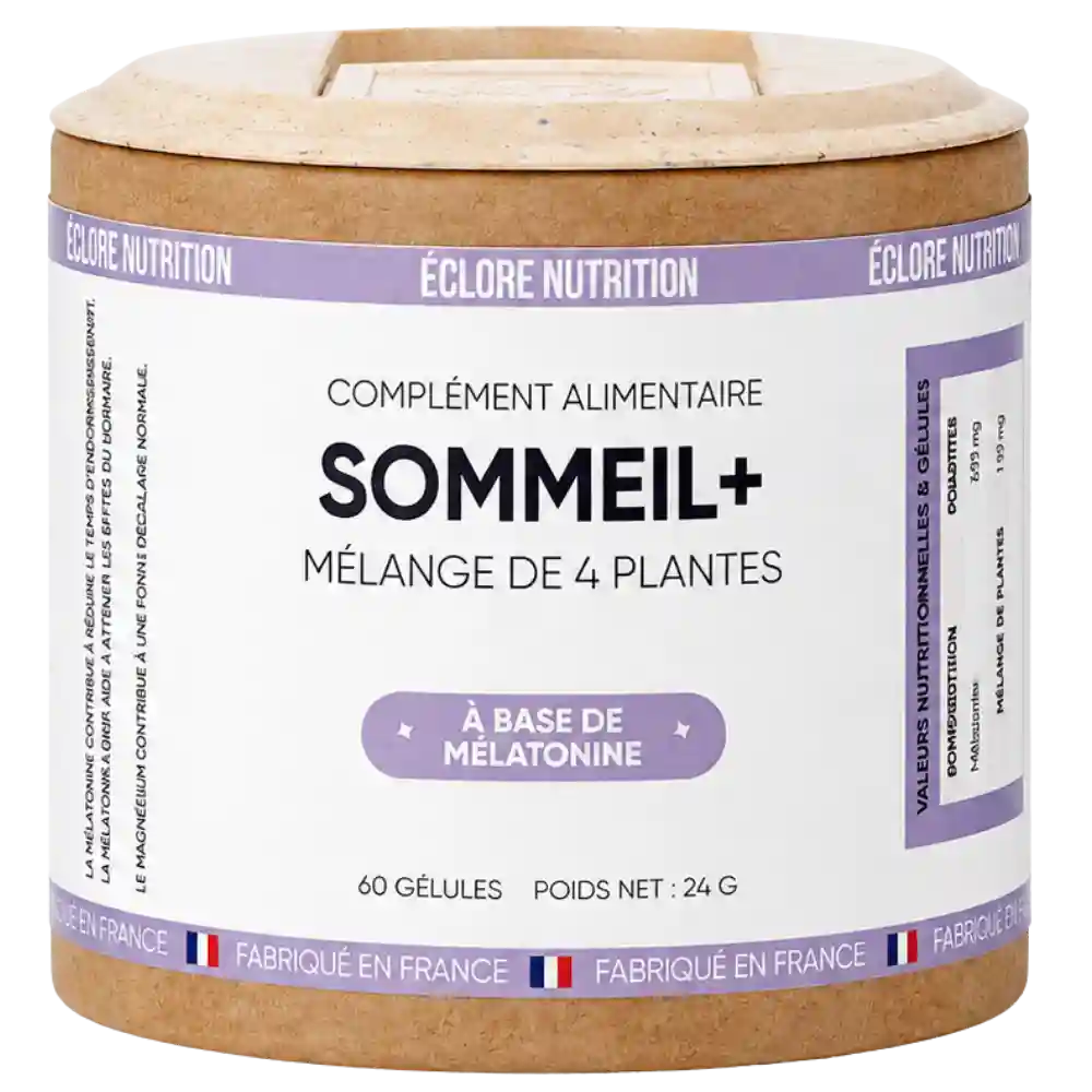Mélatonine pour favoriser le sommeil et l'endormissement