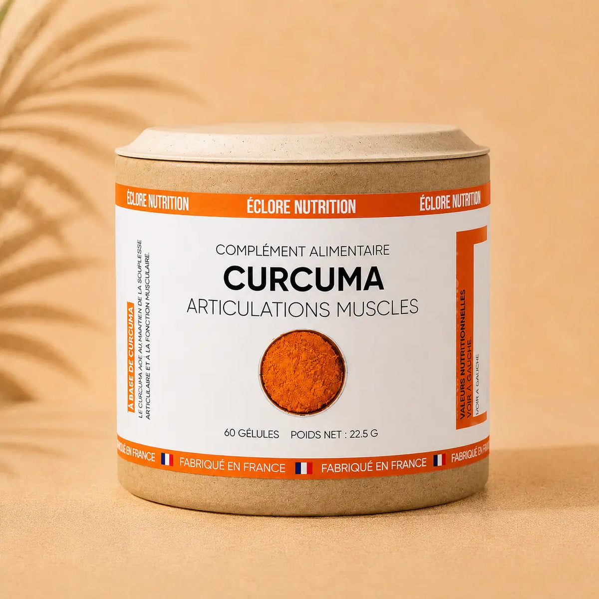 Complément Alimentaire Curcuma – Muscles & Articulations – Extrait de Curcuma – Gélules