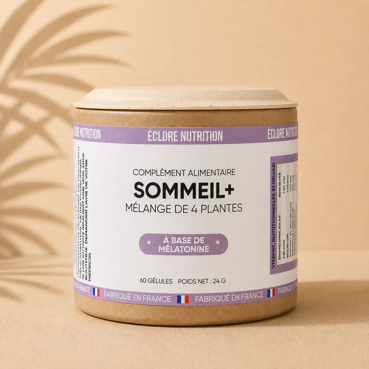 Complément Alimentaire Sommeil – Mélatonine + Plantes – Gélules végétales Endormissement